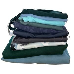 10 Piece Athletic Wear Bundle Ocean Breeze & Forest Glow Green & Blue